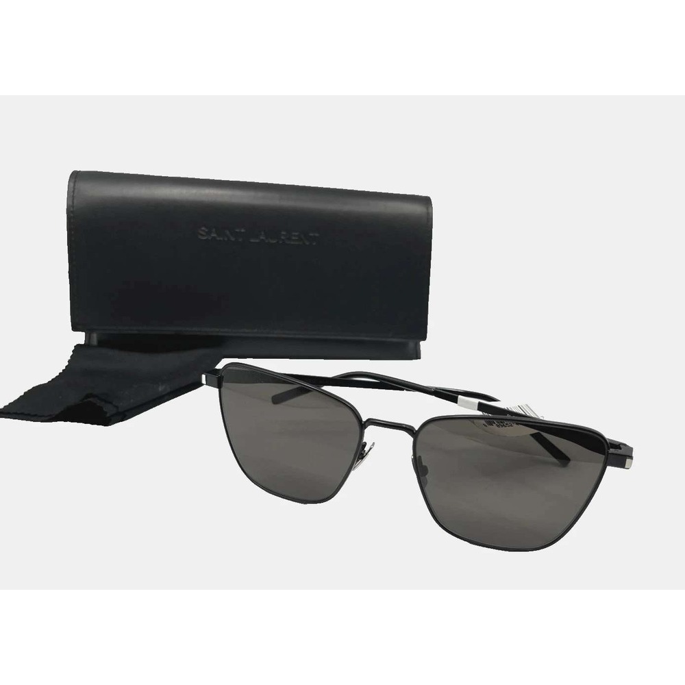 Saint Laurent women's Cat Eye SL551‎ Sunglasses - Black / Grey - retail $475